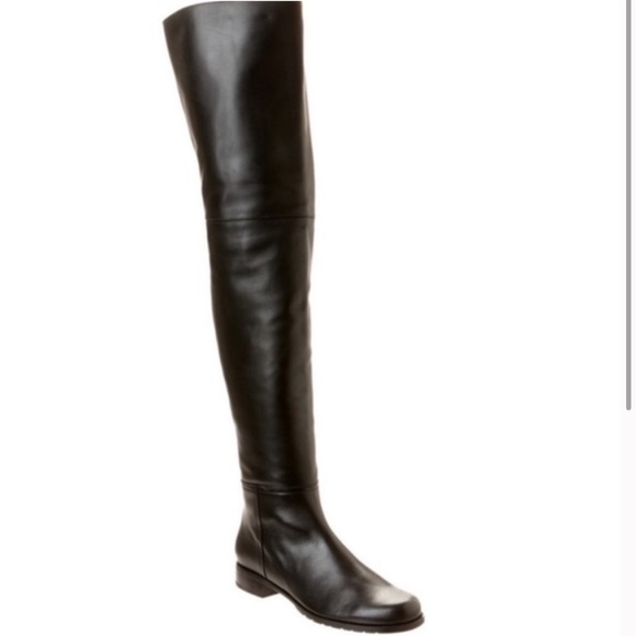 Stuart Weitzman OTK Hilo Leather Boot 7.5 - Picture 2 of 4